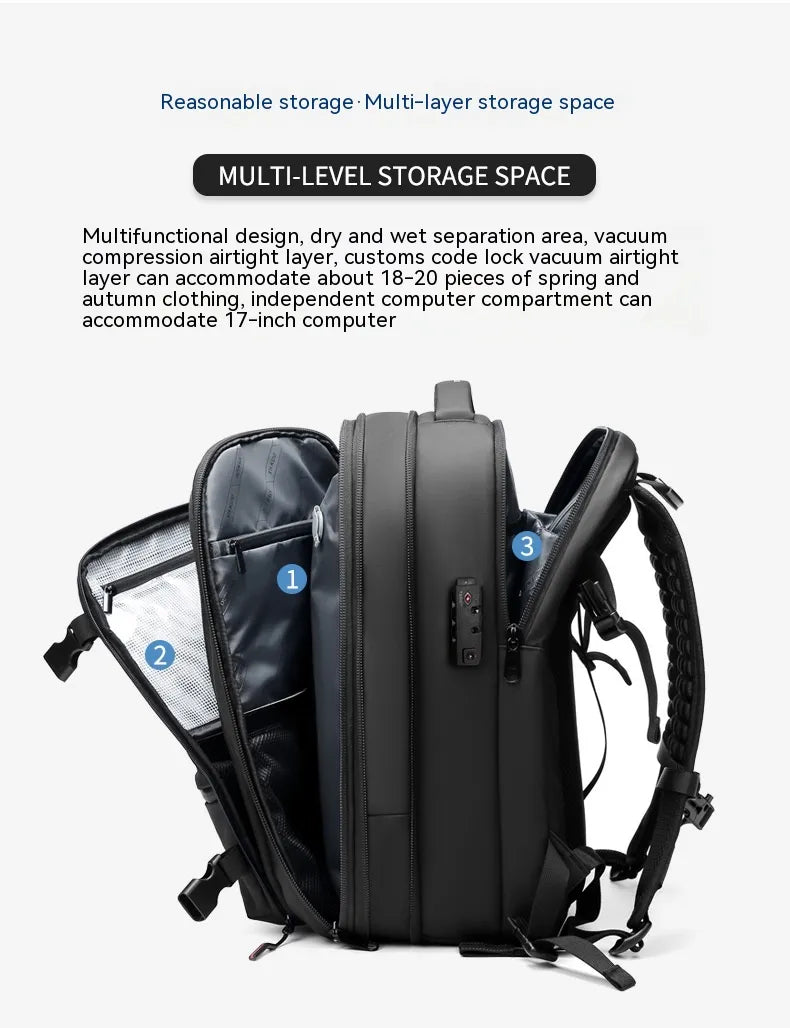 Travel Backpack Men's Business Multifunction