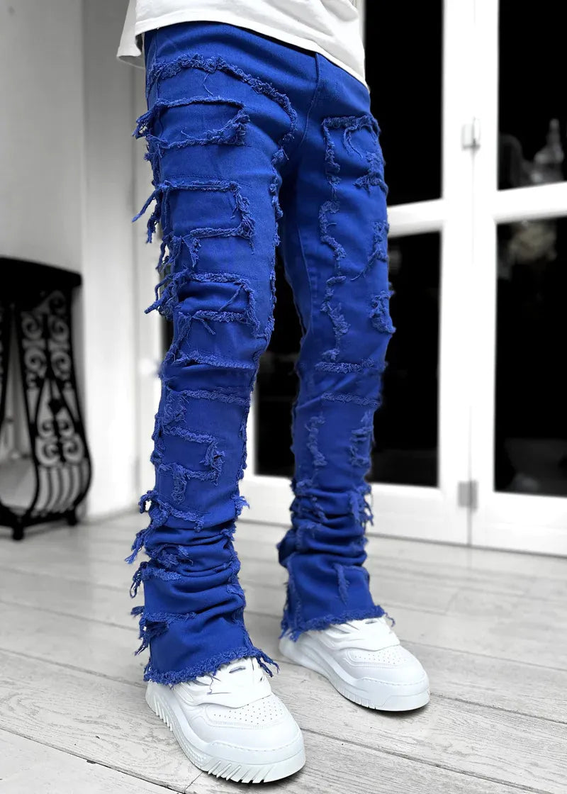 Ins Fringes Ripped Trousers Individual