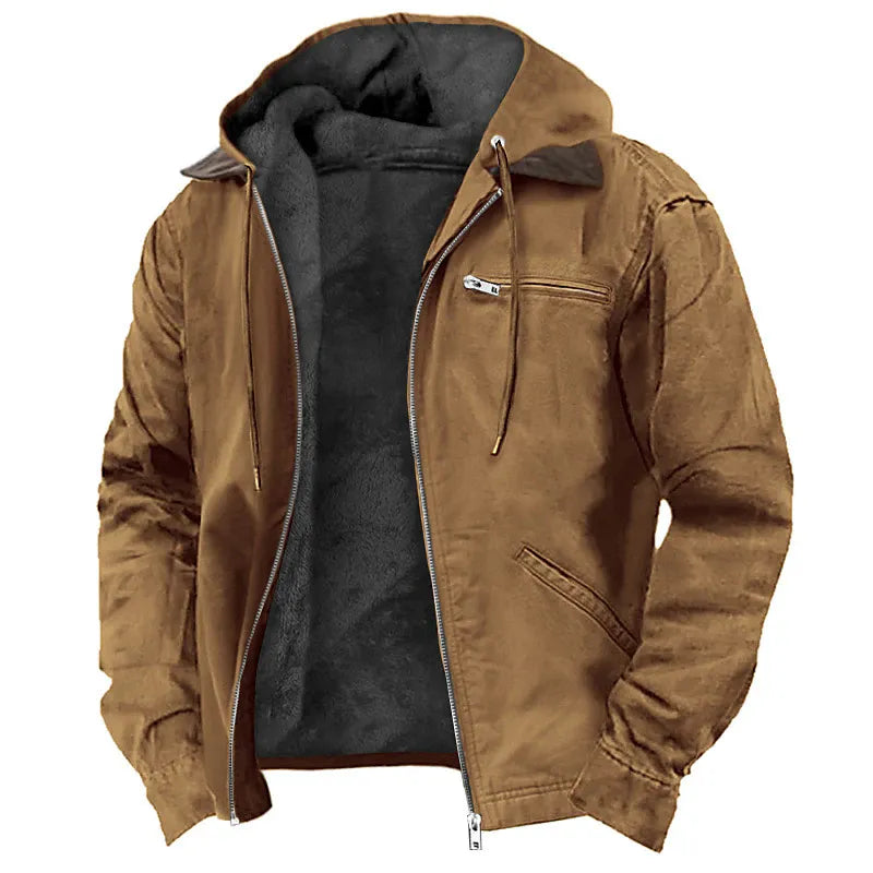 Winter Hooded Coat With