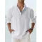 New Men's Casual Blouse Cotton