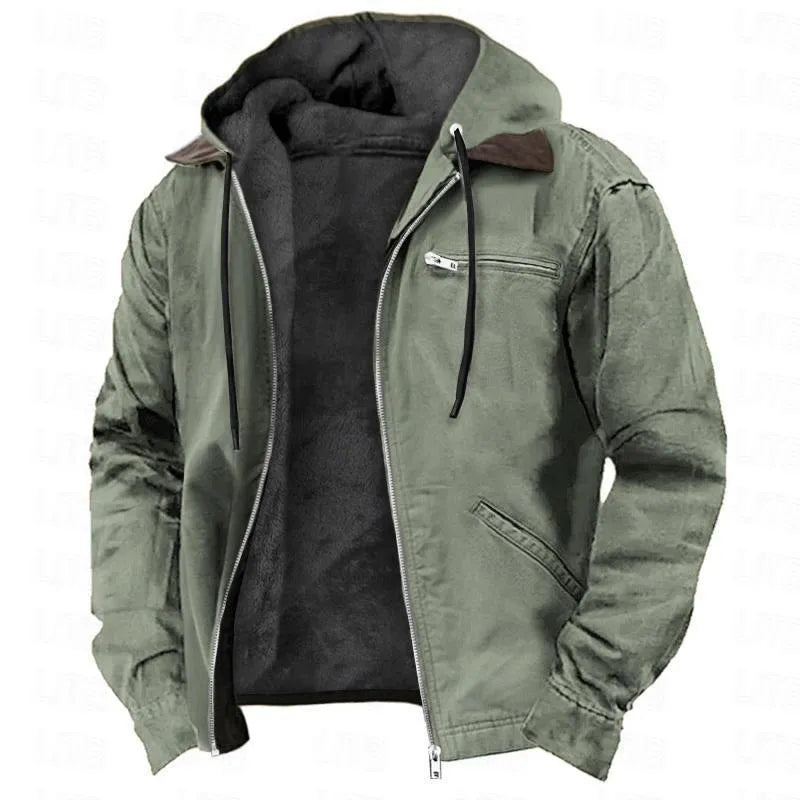 Winter Hooded Coat With