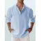 New Men's Casual Blouse Cotton