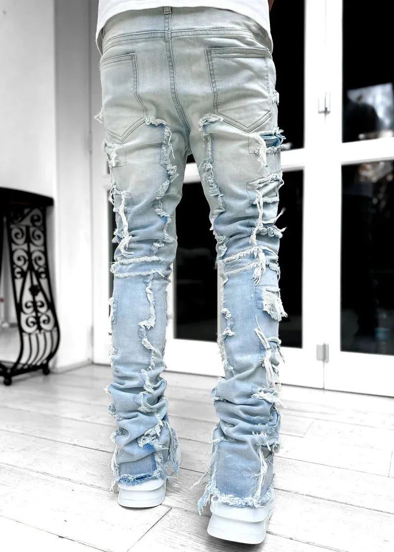 Ins Fringes Ripped Trousers Individual