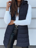 Quilted Zipper Cotton Vest Coat