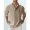 New Men's Casual Blouse Cotton