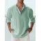 New Men's Casual Blouse Cotton